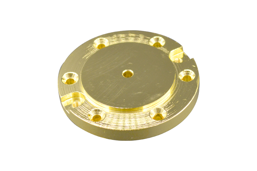 Gold plating on precise equipment part 